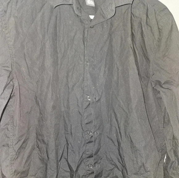 H & M Mens Regulat Fit Long Sleeve Black Dress Shirt Size S - Picture 10 of 14